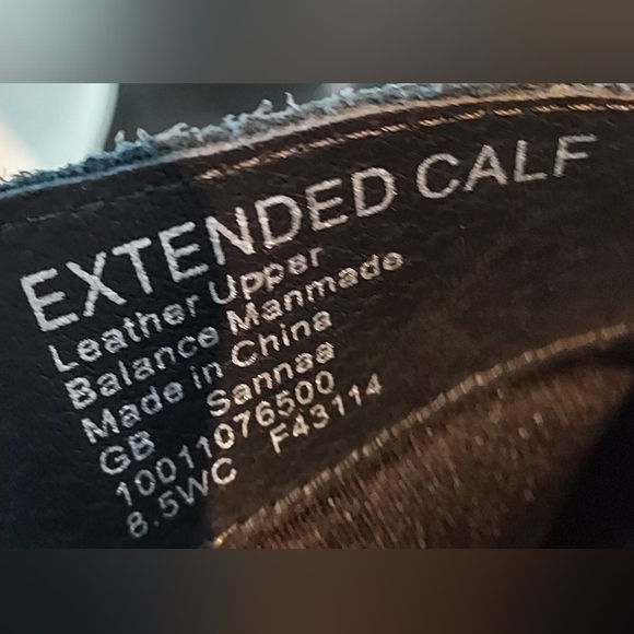 Giani Bernini Tall Black Suede Wedge Extended Calf Boots Size 8.5WC NWT - Picture 8 of 8